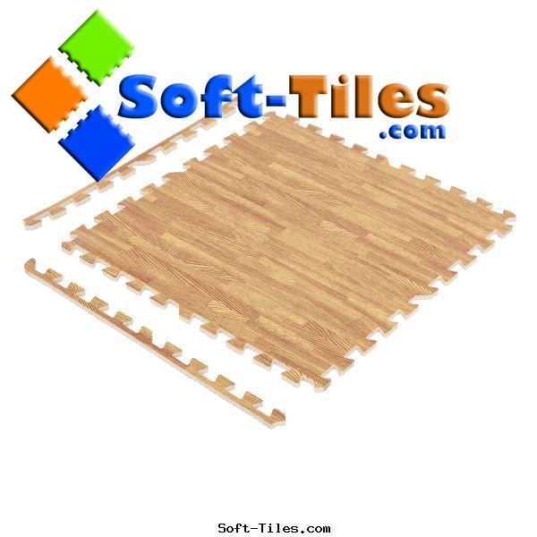 Wood Effecting Foam Floor Mat