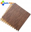 Dark Wood Effecting Foam Floor Mat